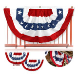 Bandera Abanico Anley, Diseño De Usa, 91 Cm X 46 Cm, 2 Pcs