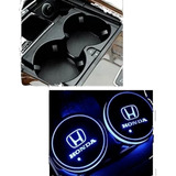 Porta Vasos Luces Led Cambia 7 Colores Emblema Honda (par)