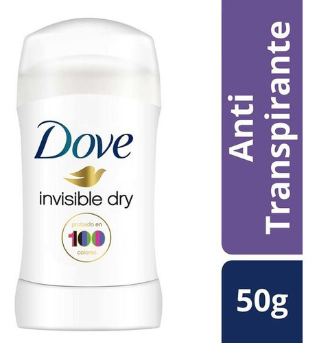 Dove Desodorante Barra Invisible Dry 48 Hrs  50grs