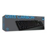 Teclado Gamer Logitech Serie G G513 Qwerty Carbon Rgb - Flex