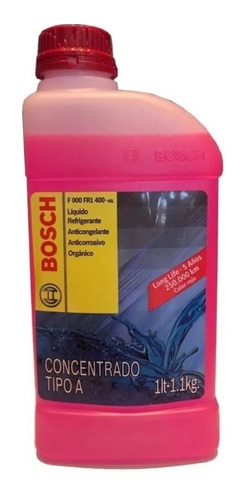 Liquido Refrigerante Bosch Concentrado Rojo 1 Litro Original