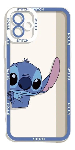 Funda De Silicona Suave Stitch Para iPhone 15, 14, 13, 12, 1