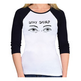 Baby Look Raglan Eyes Stay Sharp 3/4