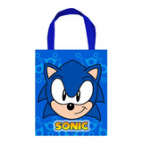 25 Mini Bolsas Ecológicas Sonic Recuerdo Fiesta Dulceros