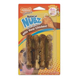 Pack Huesos Para Perro Snack Nubz Chicken Comestible Color Cafe