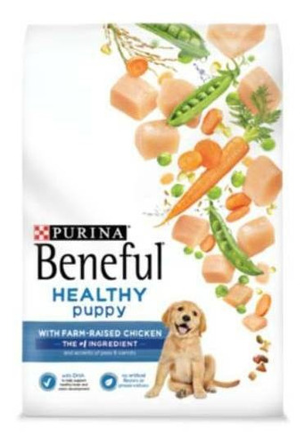 Alimento Beneful Cachorro De Raza  Mini, Pequeña, Mediana Y Grande Sabor Pollo En Bolsa De 10.1kg