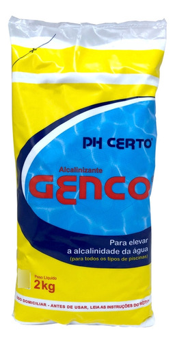 Elevador Alcalinidade Ph Certo Granulado Para Piscinas 2 Kg