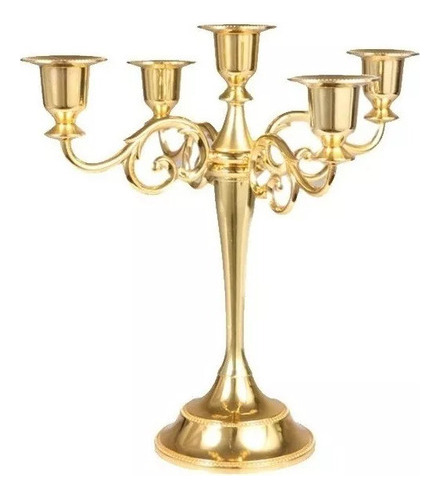 Candelabro Bronce De Cinco Cabezas De Estilo Antiguo [u]