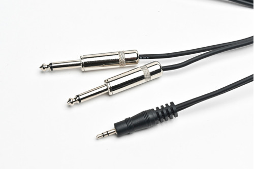 Cable Profesional Mini Plug A 2 Plug Mono Pro Audio 1,8 Mts