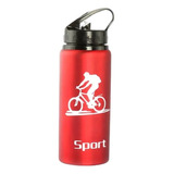 Botella Aluminio Deportiva 600 Ml - Con Sorbete - Sport Gym