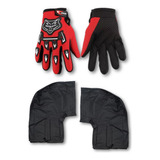 Combo Cubremanos Termico + Guante Motocross Dalishoutao 