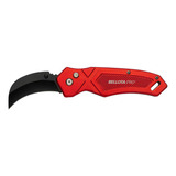 Cuchillo Abatible De Bolsito 7  Bellota Pro Color Rojo