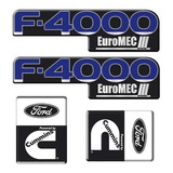 Kit Adesivos Resinado Ford F-4000 Euromec + Cummins 2008