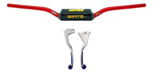 Manubrio Wr5 Rojo + Manijas Azul Xr250 Tornado Wirtz