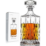 Decantador De Whisky Comfome, Tapon De Cristal, 770ml
