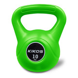 Kettlebell Kikos Cement Ps 10kg Cor Verde