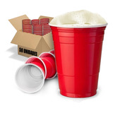 Copo Americano 50un Beer Pong Red Cup Vermelho Azul Preto