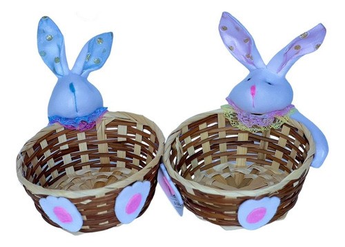 Pack X12 Canastas De Pascua De 13*6cm