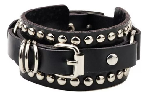 Pulsera Cuero-pu Brazalete Estilo Gótico Punk Tipo Cinturón