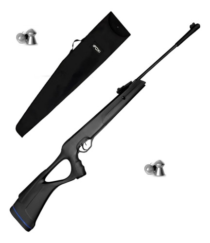 Rifle Aire Comprimido Fox Nitro Piston Bravo 5.5 Mm Funda