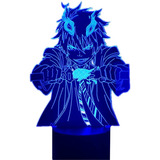 3dyycx 3d Led Light Anime Blue Exorcist Rin Figura Acrã...