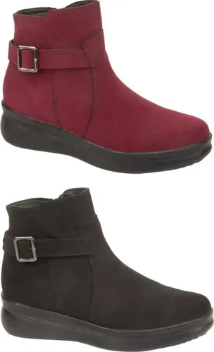 Botas Cortas Shosh Confort Cuña Kit 2 Pares 1259475 Dama