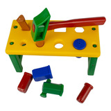 Bancadinha Brinquedo Educativo Liquiplast Colorido Cor Azul