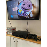 Playstation 3 Slim + 1 Joysticks Y Cable Carga