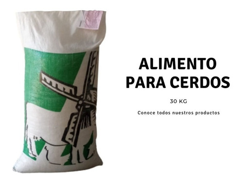 Alimento Balanceado Para Cerdos X30kg. Caba Envios