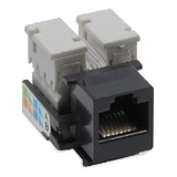 Conector Fêmea Tomada Padrão Keystone Rj45 Cat5e Preta