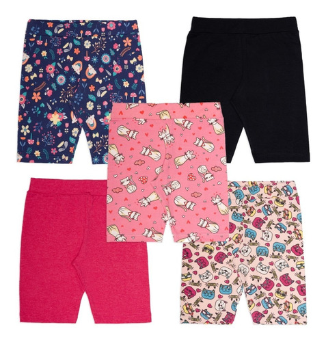 Kit 10  Shorts Feminino  Bermudas Infantil Atacado Sortido