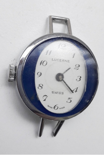 Reloj Retro A Cuerda Lucerne 1 Rubi 3 Cm Anda No Envío 