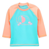 Remera Bebe Manga Larga Filtro Uv Con Estampado Talle 2-6 Bb