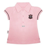 Camisa Do Corinthians Infantil Polo Oficial Menina