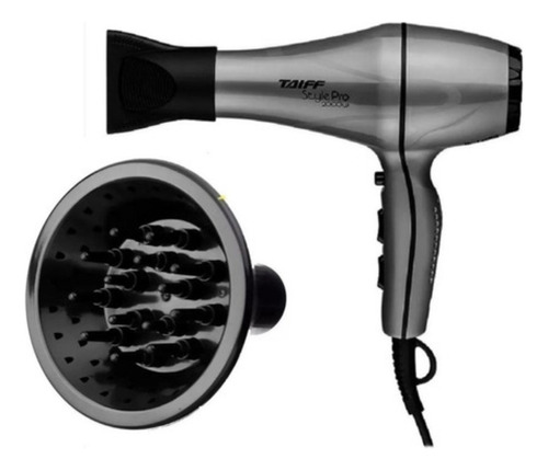 Secador De Cabelo Taiff Style Pro 2000w Com Difusor Cachos 110v