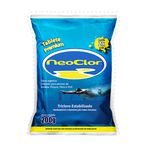 Tabletes De Cloro Premium Pastilha Tratamento Piscinas 200g