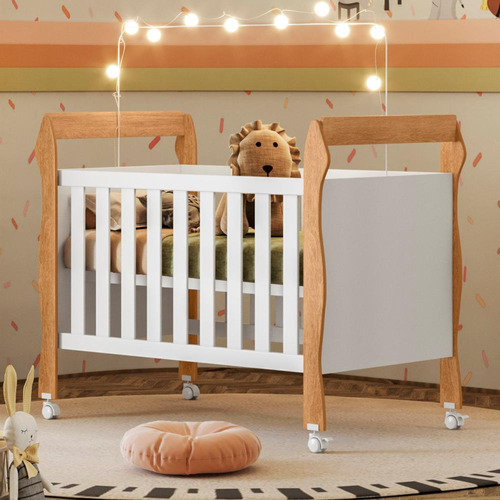 Tigus Baby Soninho Berço Mini Cama 3 Em 1 Mdf Amadeirado