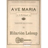 Partitura Original Del Ave María De Gounod Transcr. Guitarra