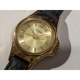 Reloj Citizen De Dama Vintage Modelo Sun Dorado Quarzo 