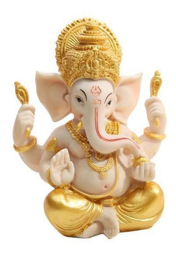 2x Escultura De Resina De Dios Hindú Estatuilla De Ganesha