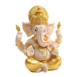 2x Escultura De Resina De Dios Hindú Estatuilla De Ganesha