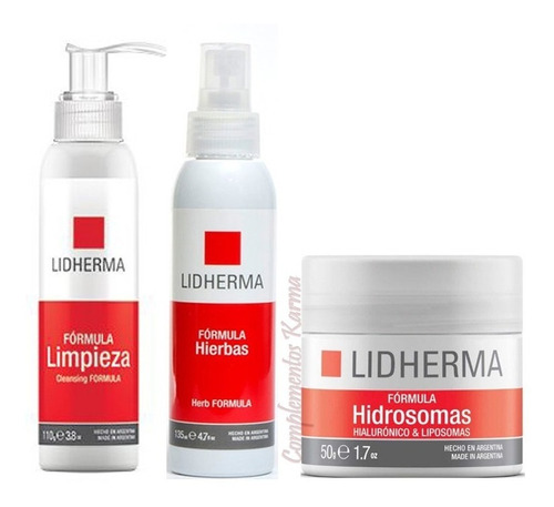 Lidherma Emulsión Limpieza + Loción Hierbas + Hidrosomas