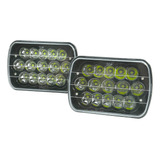 Mogankey Par De Faros Delanteros Led Negros De 7 X 6, 5 X 7,