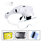 Gafas Lupa Visera Luz Led Lente Laboratorio Dental Optivisor