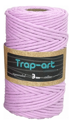 Algodón Peinado Para Macramé 3 Mm Trap Art Rosa