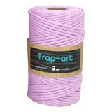 Algodón Peinado Para Macramé 3 Mm Trap Art Rosa