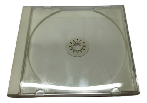 Caja Cd Dvd Acrilica Transparente Base Blanca X Unidad 