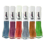 Kit Esmalte Glitter Hits 8ml C/6