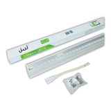 Tubo T5 Base Integrado Transparente 18w Luz Calida 10pzs Jwj