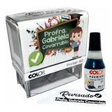 Sello Para Maestros. Autoentintable + Frasco De Tinta 25ml